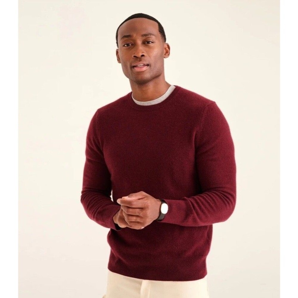 Naadam Men’s Original Cashmere Sweater Crewneck Sz L Flawed*